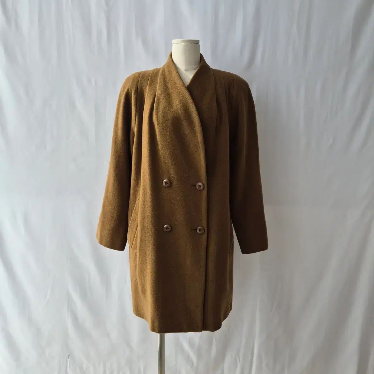 【未使用級✨】SANYO キャメル100% PIACENZA ダブルチェスター 美品】グラダン ダブルチェスターコート カシミヤ マキシ丈 キャメル系