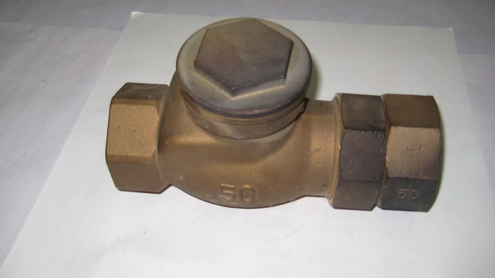 日邦バルブ BLC逆止弁 ﾎﾞｰﾙリフトチャッキ 50 A 水道用50 G 21 2 ｘＲｃ２ 色あせ