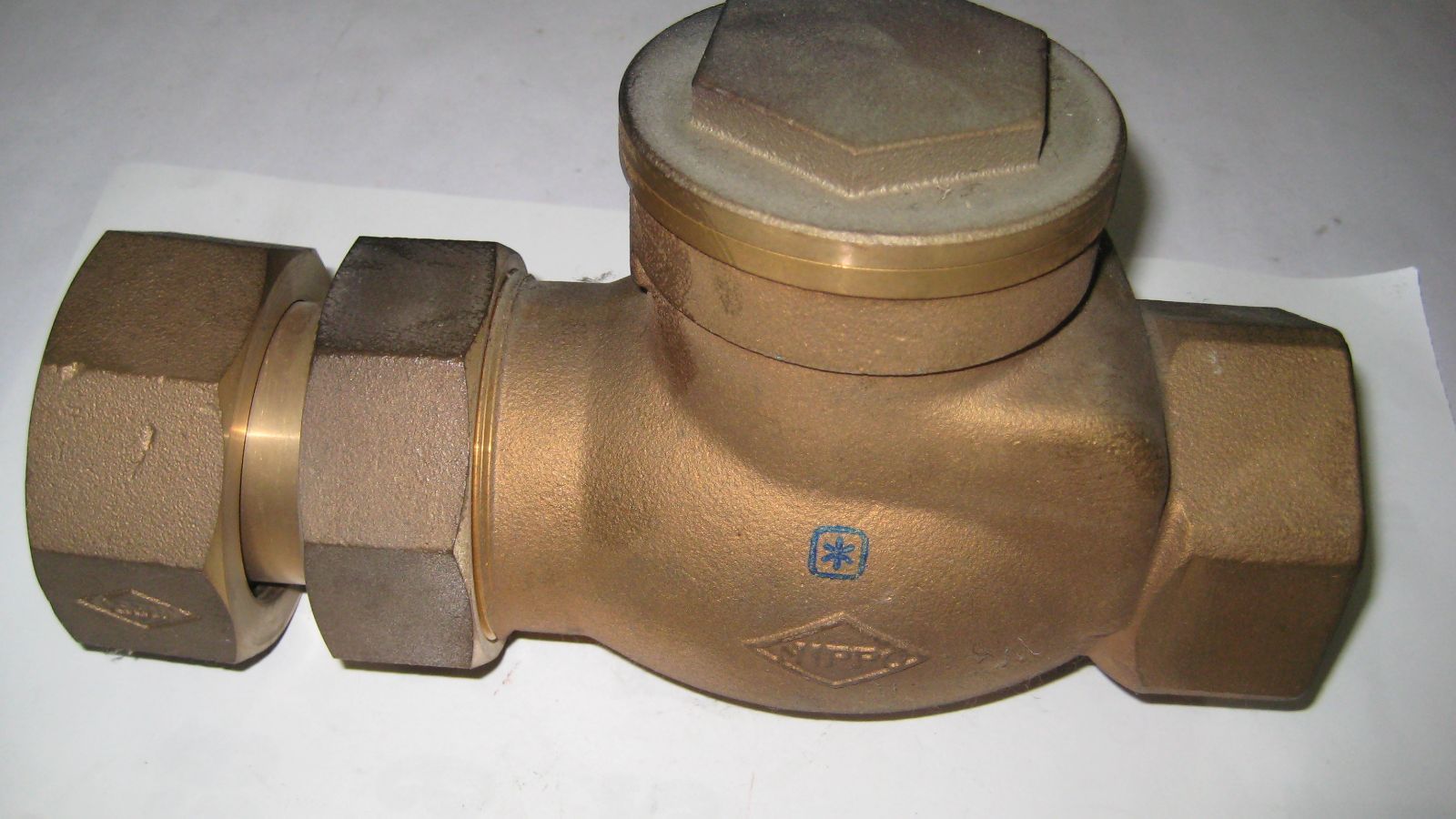  日邦バルブ BLC逆止弁 ﾎﾞｰﾙリフトチャッキ 50 A 水道用50 G 21|2 ｘＲｃ２ 色あせ 建築資材 材料 資材