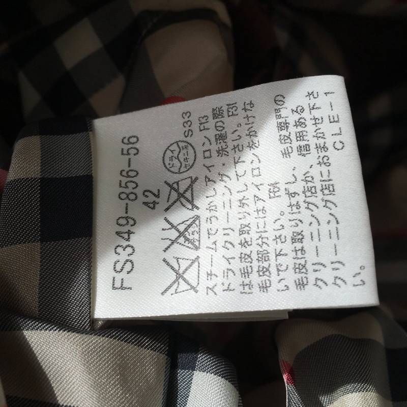 美品 BURBERRY LONDON バーバリーロンドン 高級 ファー ロング ダウン