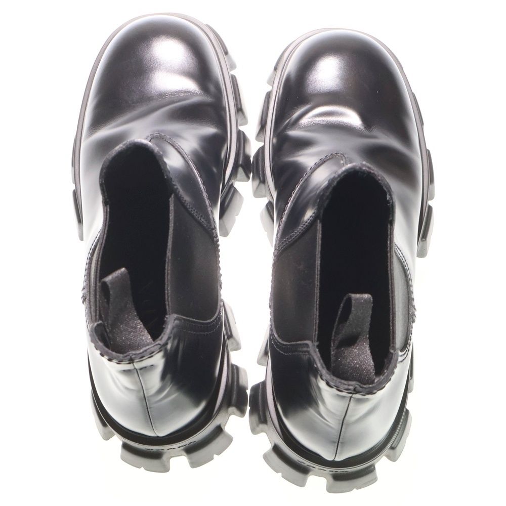 PRADA (プラダ) モノリス ブラッシュドレザー チェルシー サイドゴア