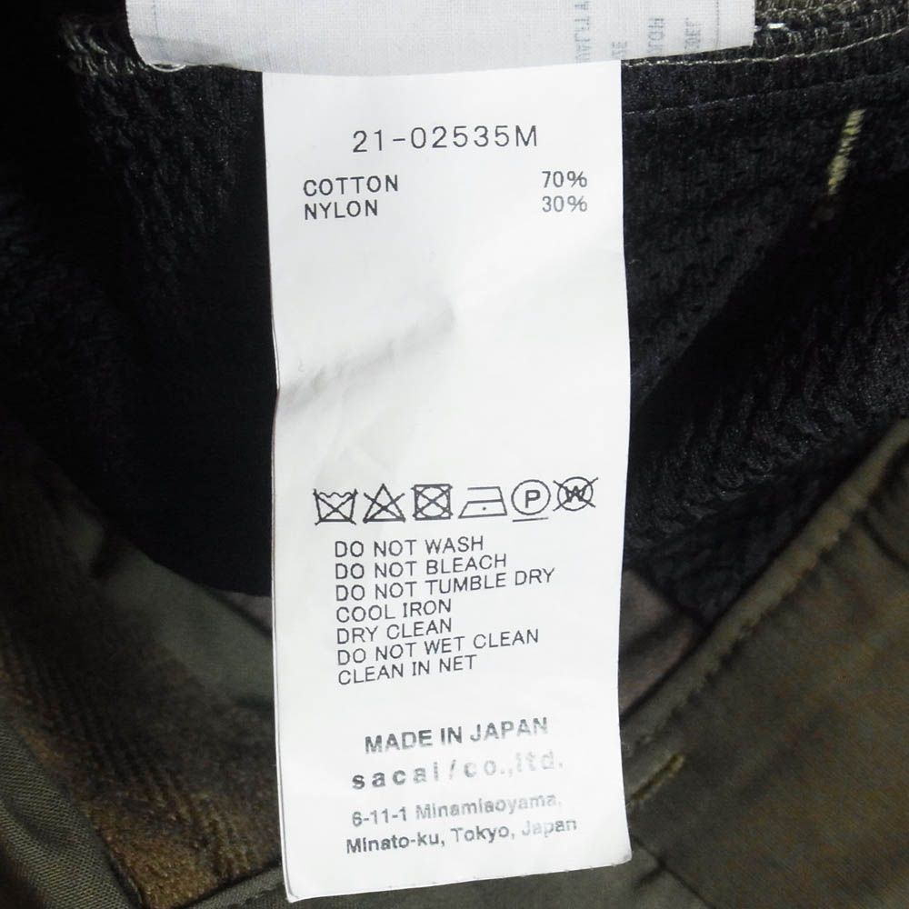 Sacai サカイ 21SS 21-02535M Cotton Oxford Pants コットン