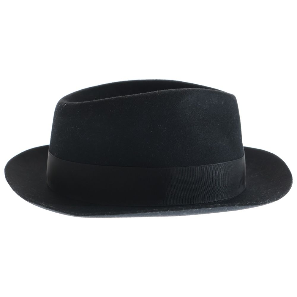 美品　CA4LA カシラ　ブリュレ　ウールハット　ブラック　フェルト CA4LA ウールハット ✨極美品 CA4LA カシラ ブリュレ ウールハット