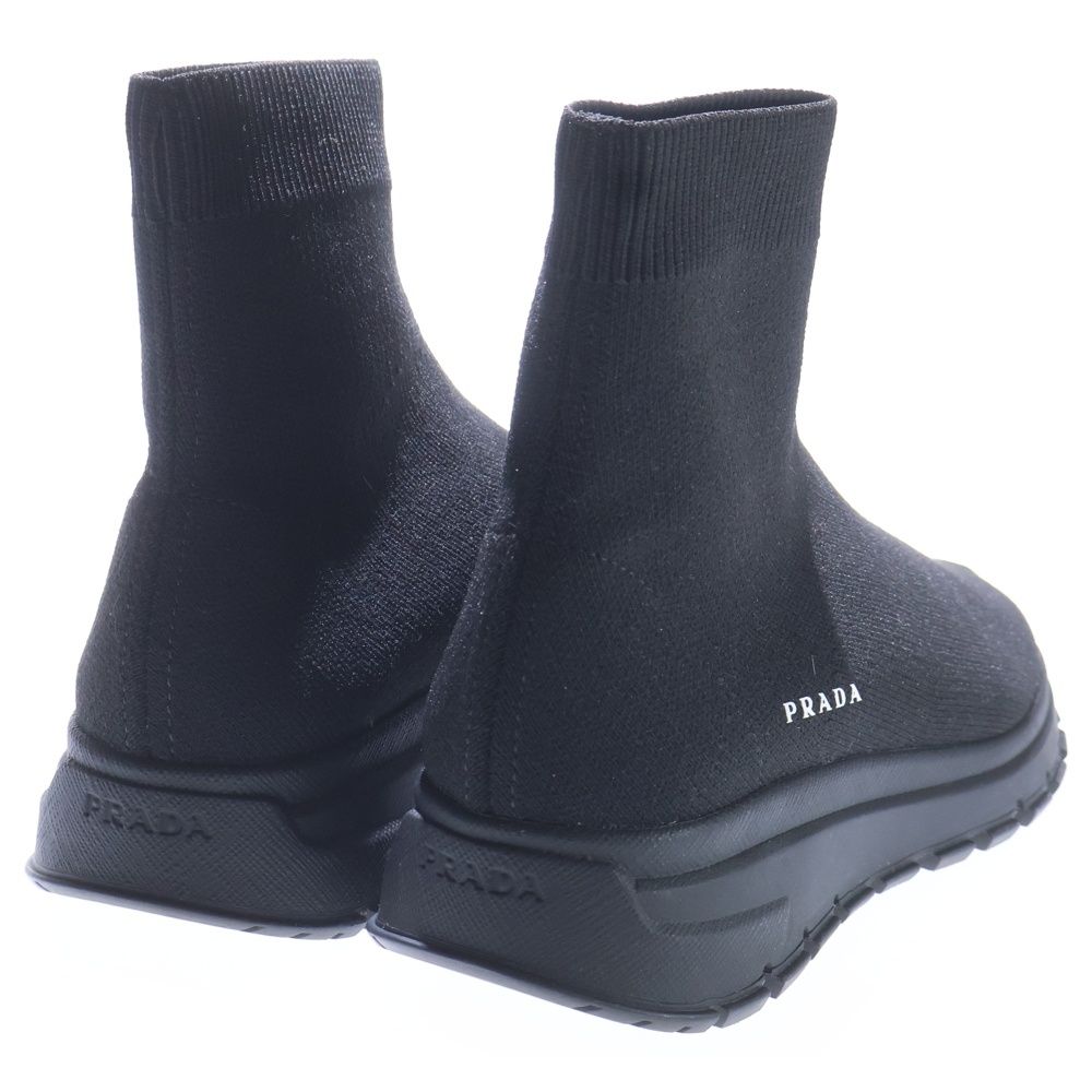 PRADA (プラダ) ソックススニーカー ブラック EU36.5 17715L