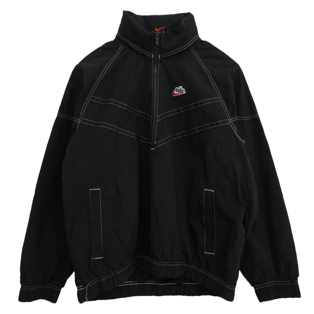 Nike ナイロンジャケット ハーフジップ NIKE ナイキ DM6861-010 AS M NSW WR LND HZ HD JKT SW5 ロゴ刺繍