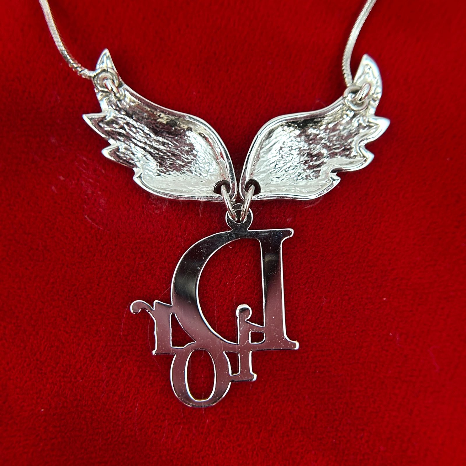 【美品✨】Dior ウィング 羽 シルバー アクセサリー ユニセックス ✨ Dior クリスチャンディール ✨ ネックレス ウィング 翼 羽根