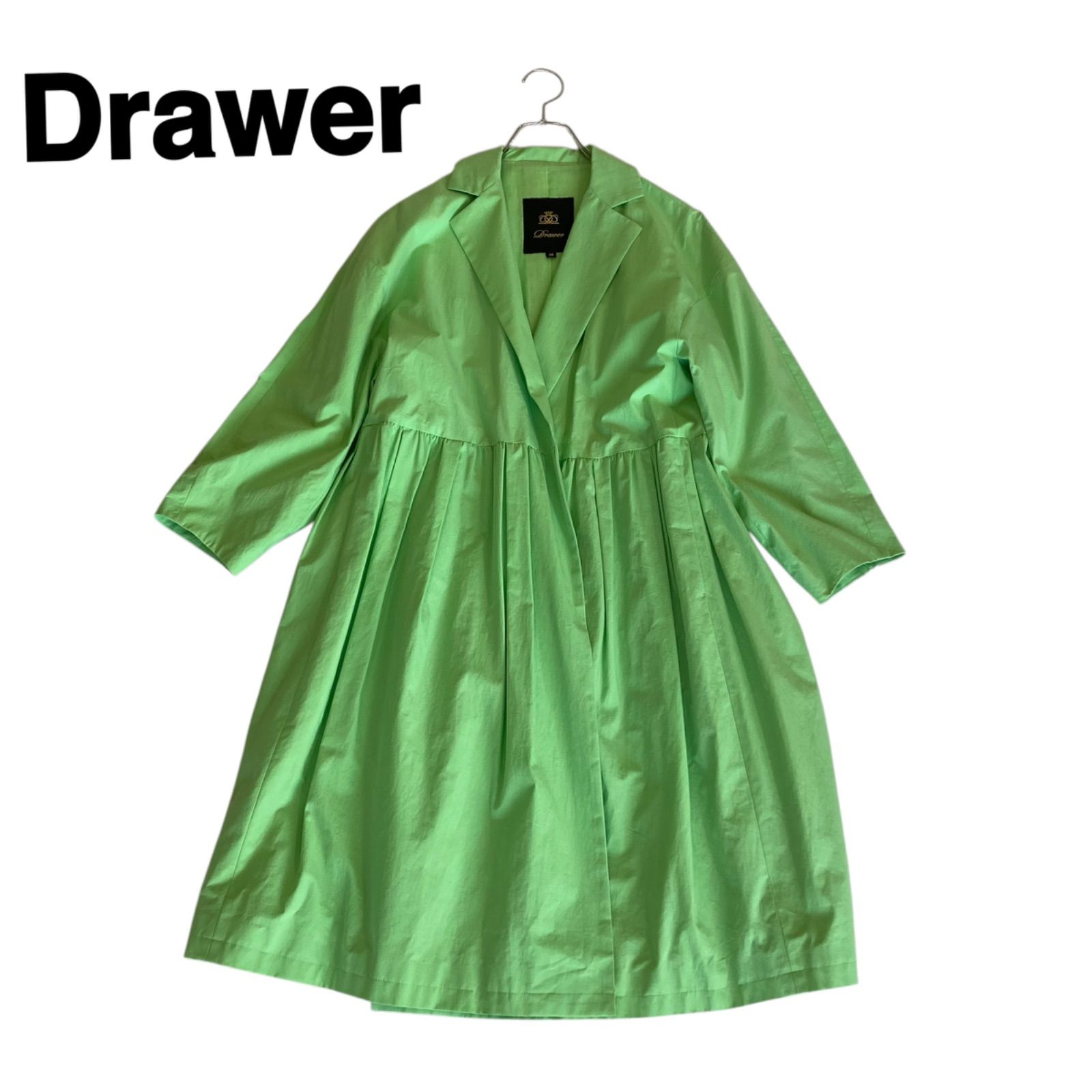 美品▲定価9.9万▲Drawer//コットンムソウギャザーコート▲ベージュ メルカリ