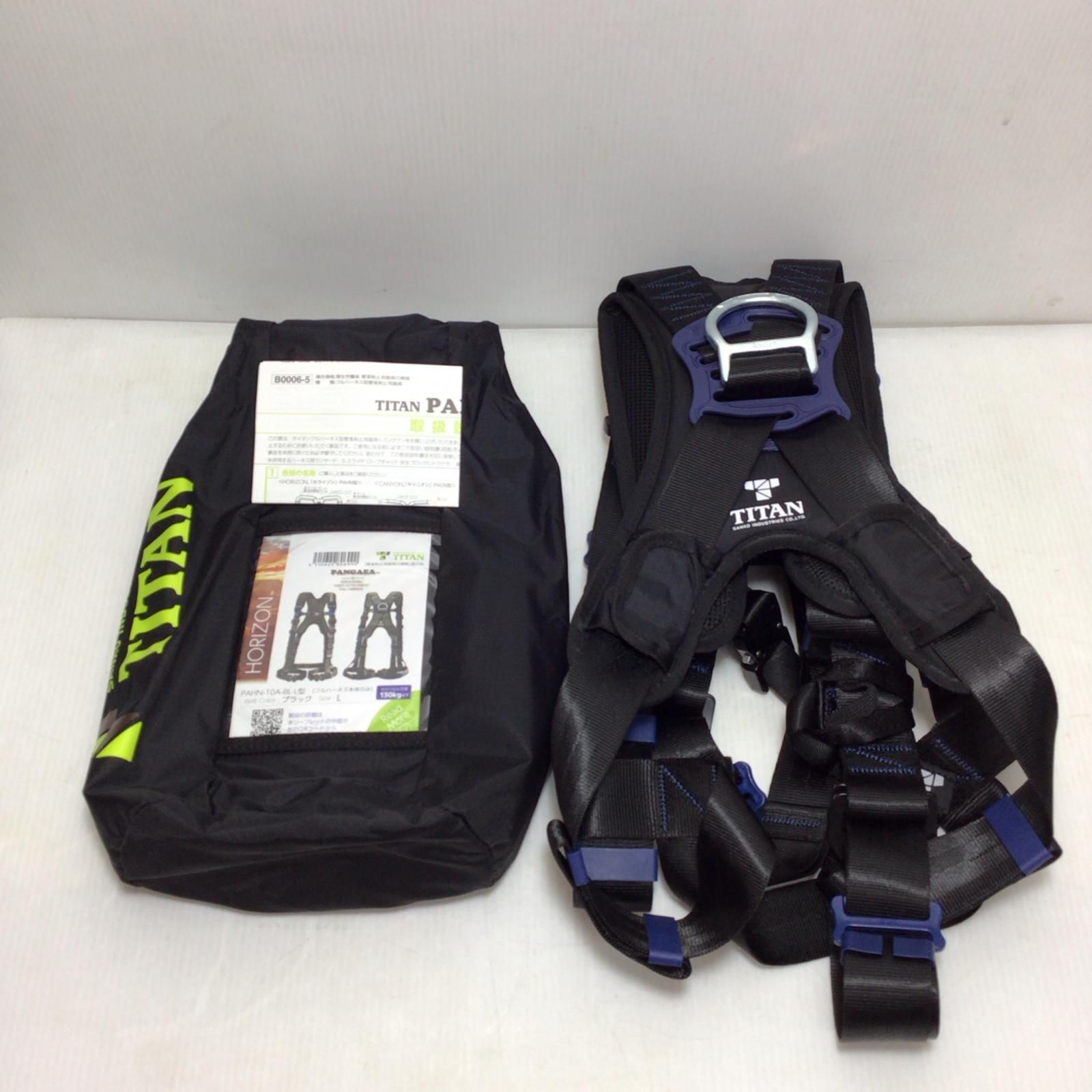 ΘΘTITAN フルハーネス型安全帯 ♥品 S 収納バッグ付 Lサイズ PAHN-10 A-BL-L