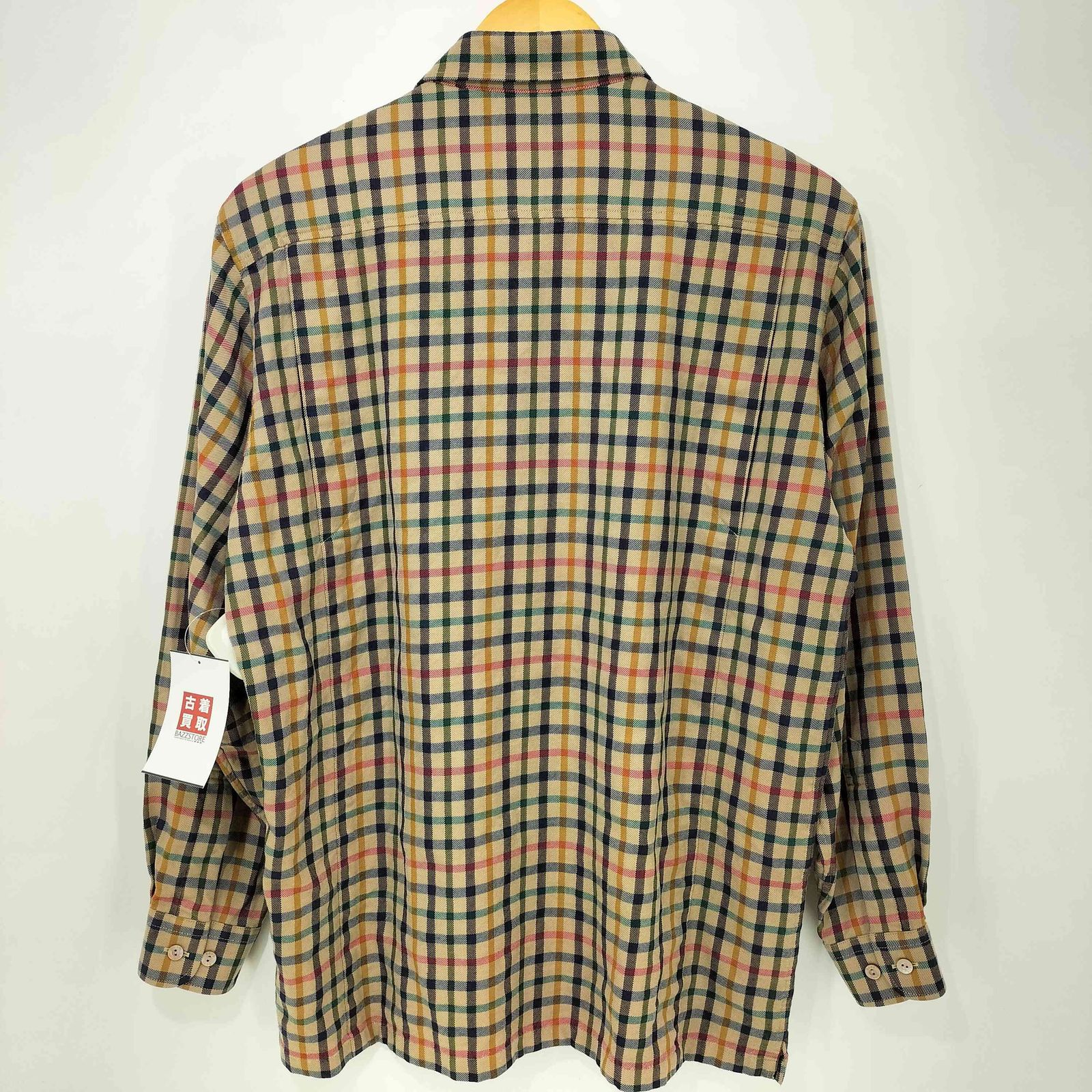 ダックスゴルフ DAKS GOLF レギュラーカラー ウール チェックシャツ