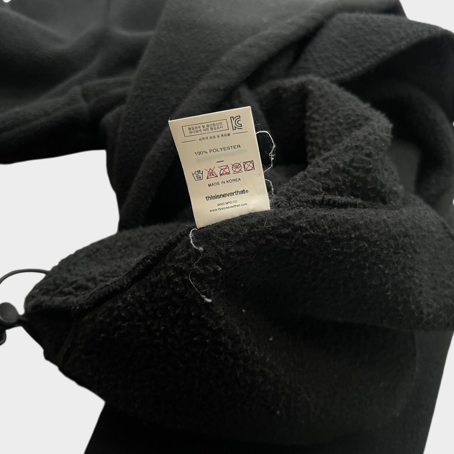 Thisisneverthat 18AW ハーフジップフリースジャケット ディスイズ