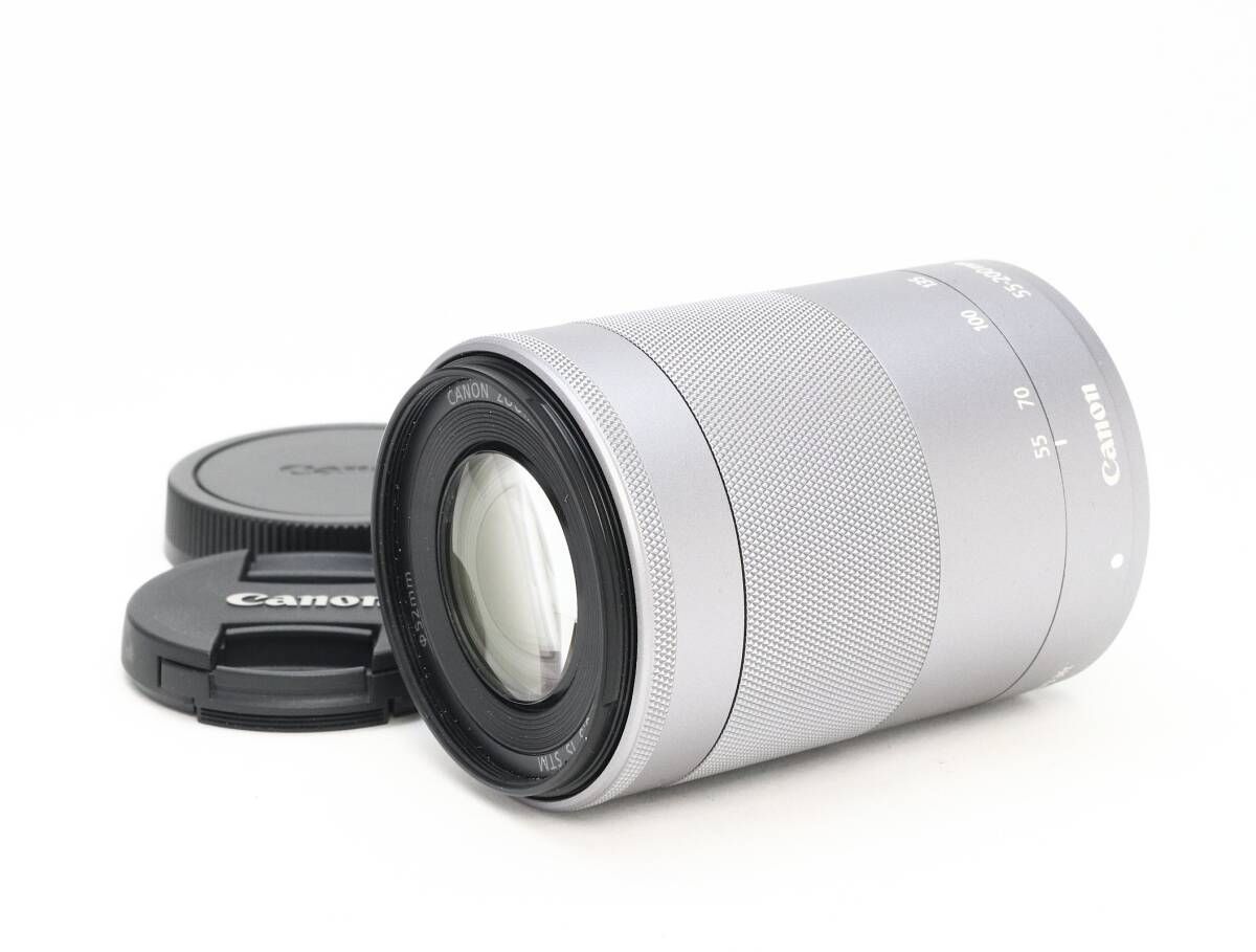 B (並品) Canon キヤノン EF-M 55-200mm F4.5-6.3 IS STM シルバー