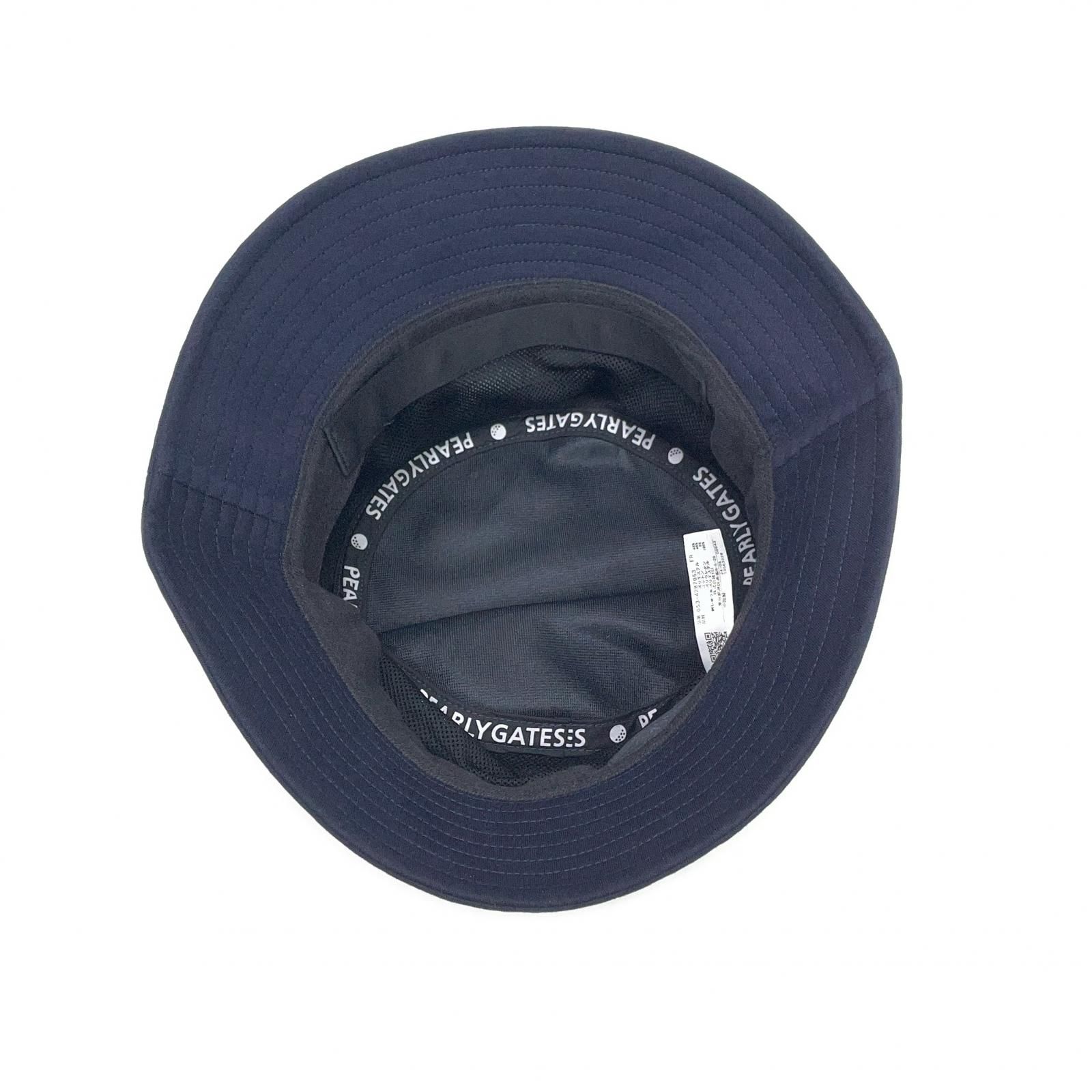 中古 パーリーゲイツ PEARLY GATES バケットハット フリー ネイビー 紺