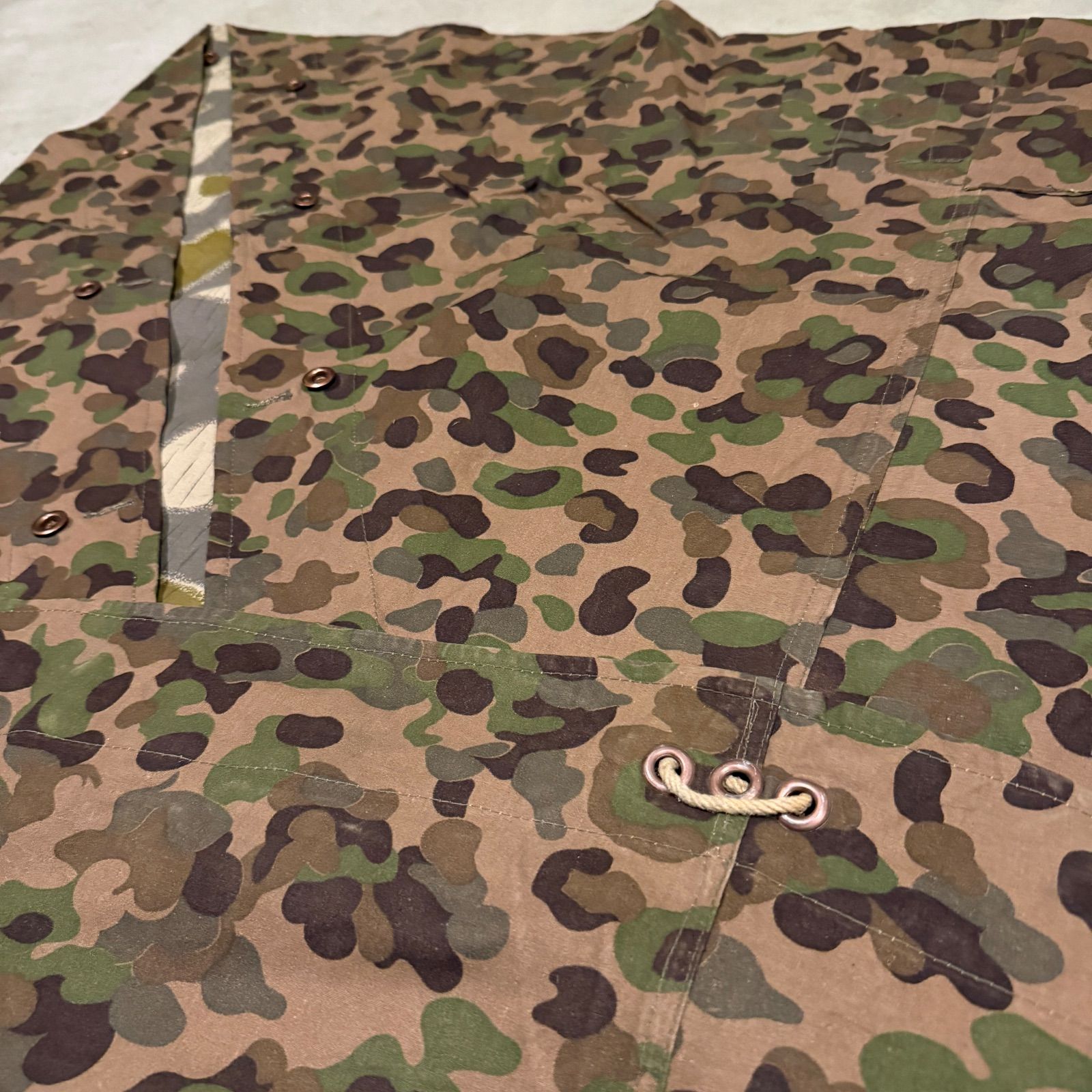 ②4枚セット 軍幕 オーストリア軍 スワンプカモ ポンチョ テント