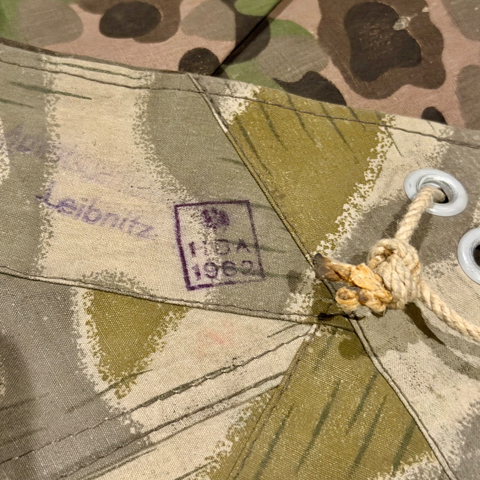 ②4枚セット 軍幕 オーストリア軍 スワンプカモ ポンチョ テント