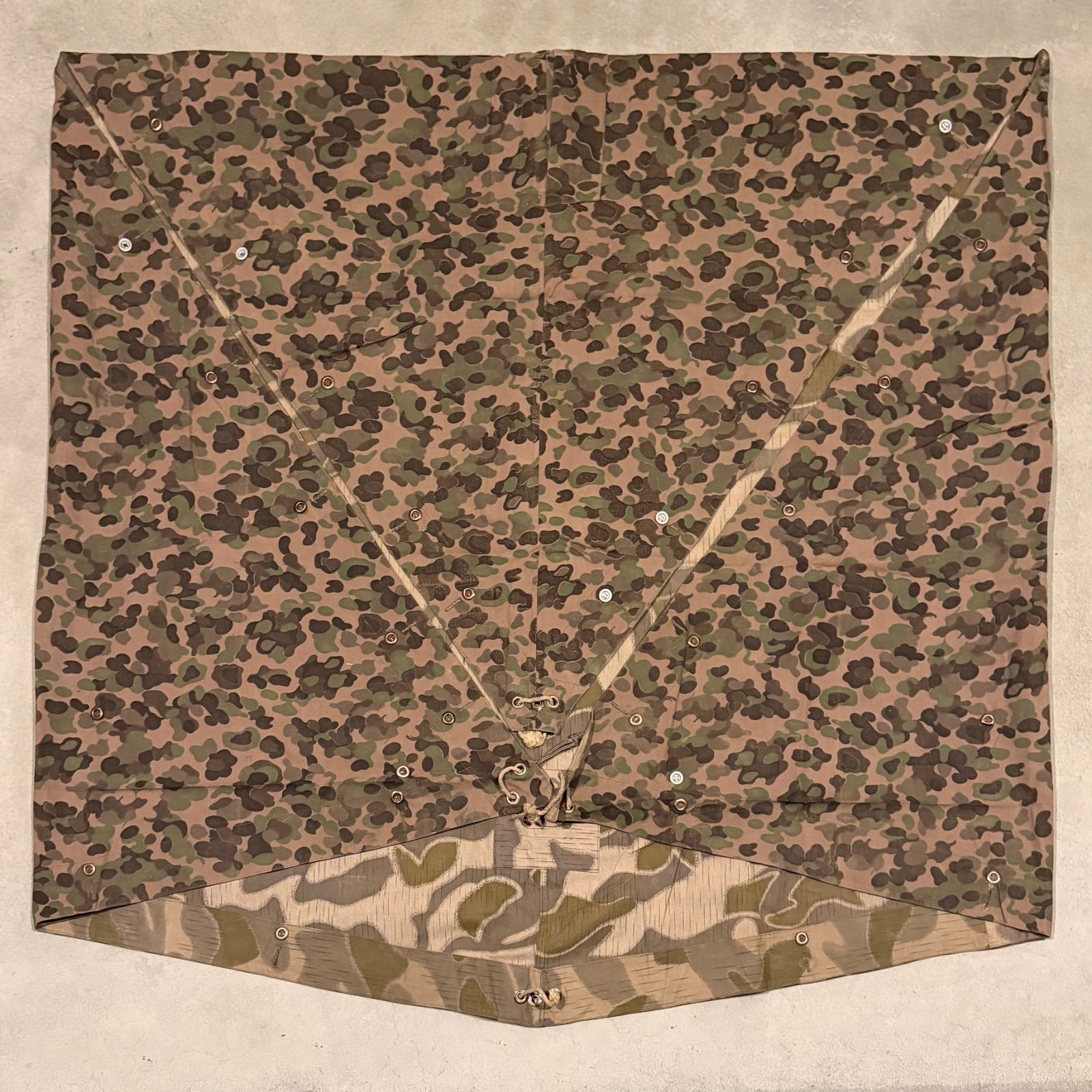 ②4枚セット 軍幕 オーストリア軍 スワンプカモ ポンチョ テント