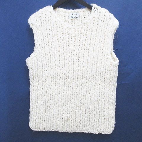 Acne Studios ニットベスト Acne Studios - メタリックニットベスト - ゴールド/シルバー