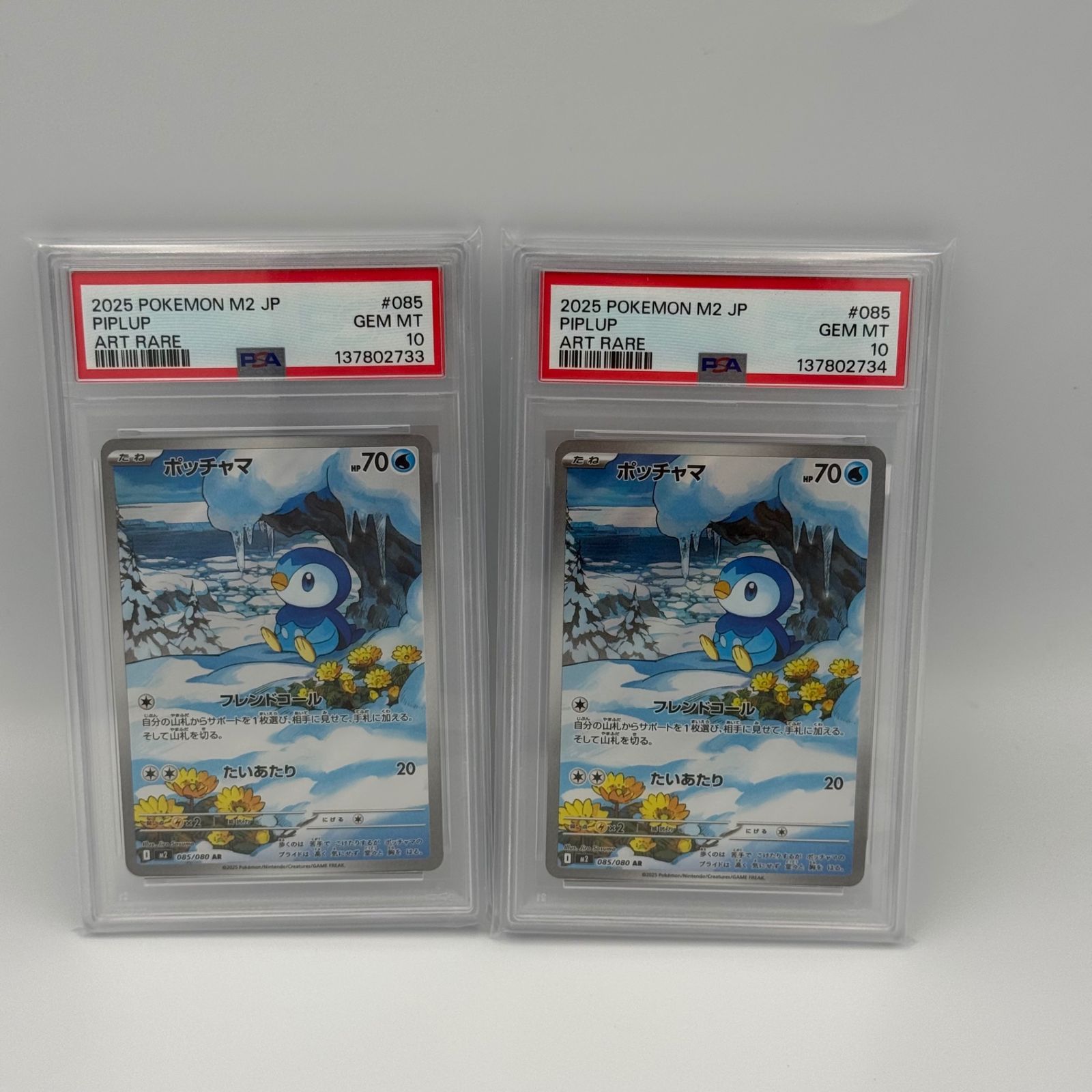 ポッチャマar プロモ　PSA10 連番 ポッチャマar PSA10 2枚連番 - メルカリ