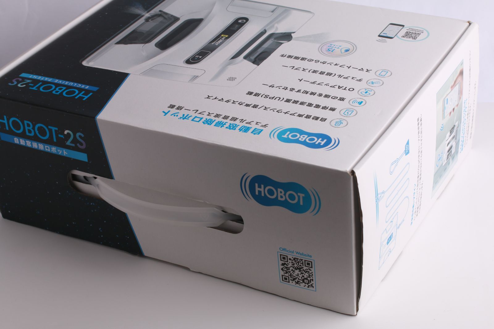 中古・美品】HOBOT-2S 自動窓掃除ロボット デュアル超音波スプレー搭載