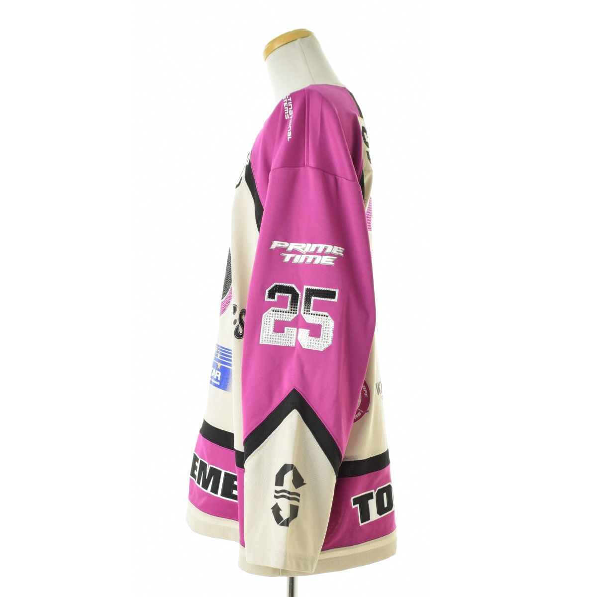 SUPREME】25SS Rhinestone Hockey Jersey ラインストーンホッケー