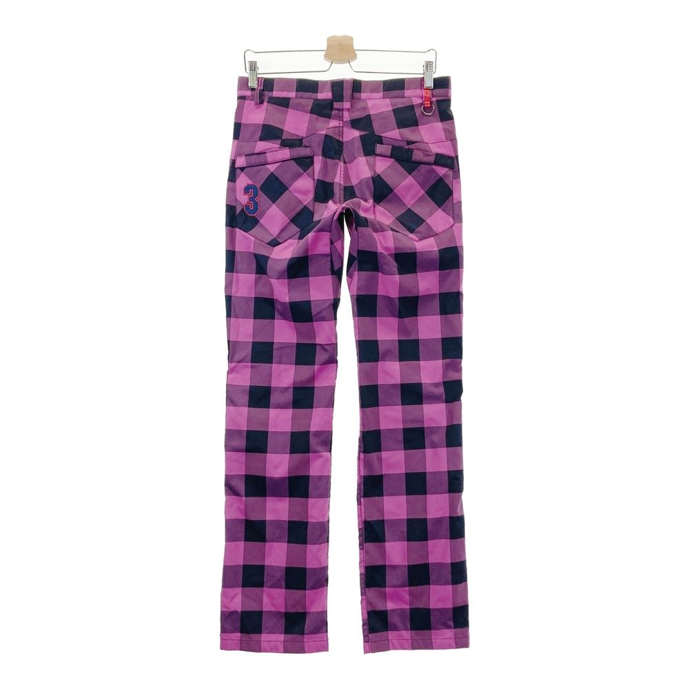 サイズ：76 ADIDAS GOLF アディダスゴルフ ロングパンツ チェック柄