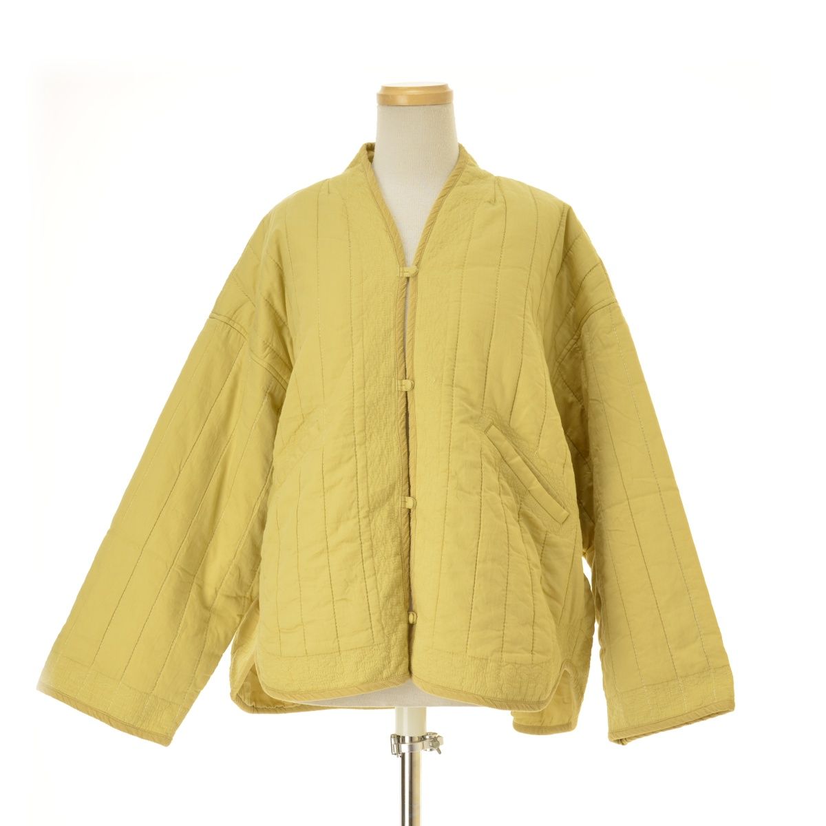 tumugu】TB25332 コットン サテン キルト ジャケットキルティング  