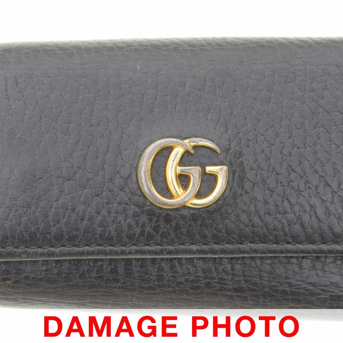 GUCCI】456118 ダブルG GGマーモント レザー 6連キーケース - メルカリ