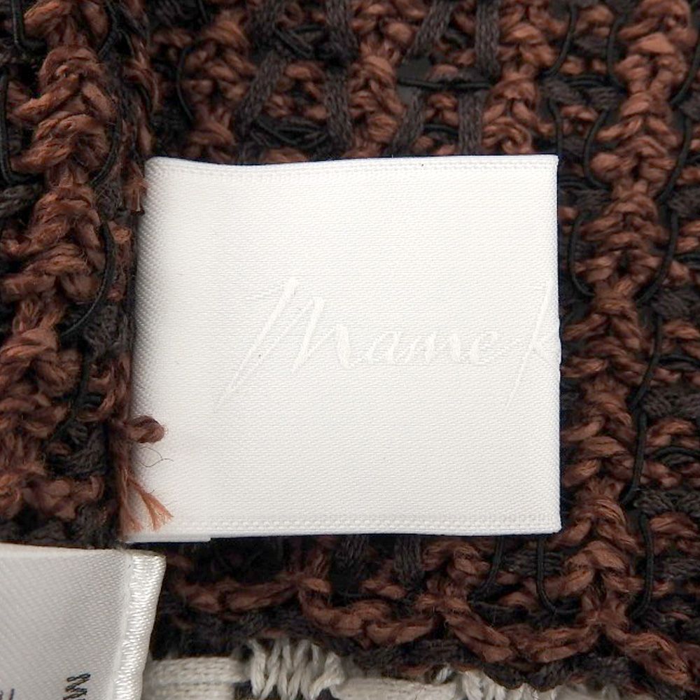 Mame Kurogouchi マメクロゴウチ 美品 Bamboo Basket Pattern Knitted