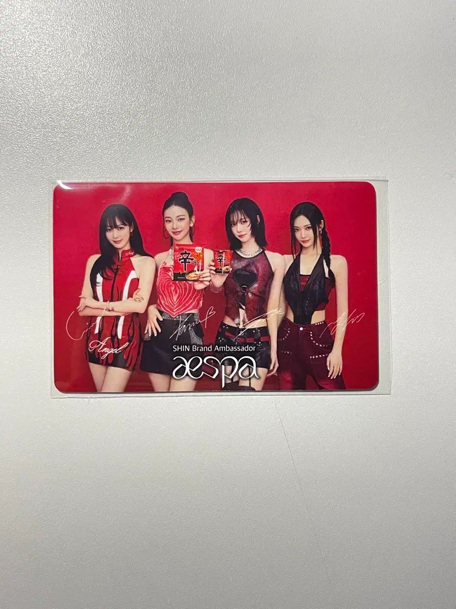 aespa 辛ラーメン　トレカ　セット　八枚 Qoo10] 辛ラーメン aespa x 辛ラーメン 120g x