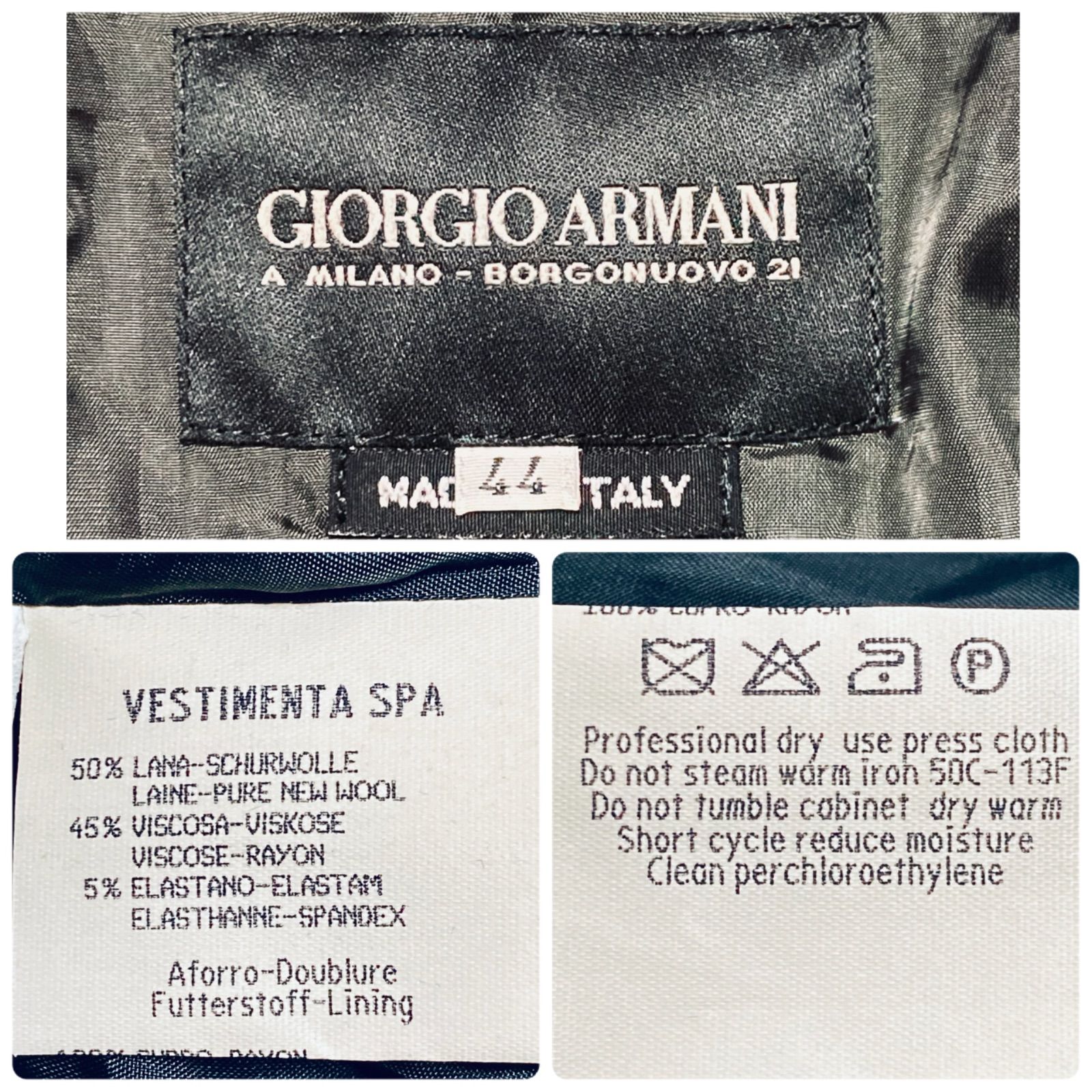□極美品□GIORGIO ARMANI ジョルジオアルマーニ A MILANO-BORGONUOVO