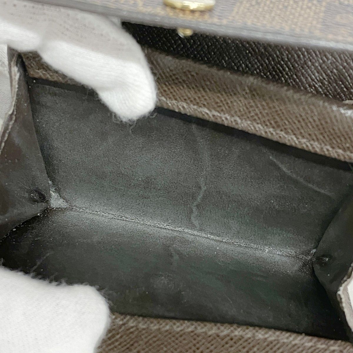 6ad3992】ルイヴィトン コインケース ダミエ ポルトモネプラ N61930