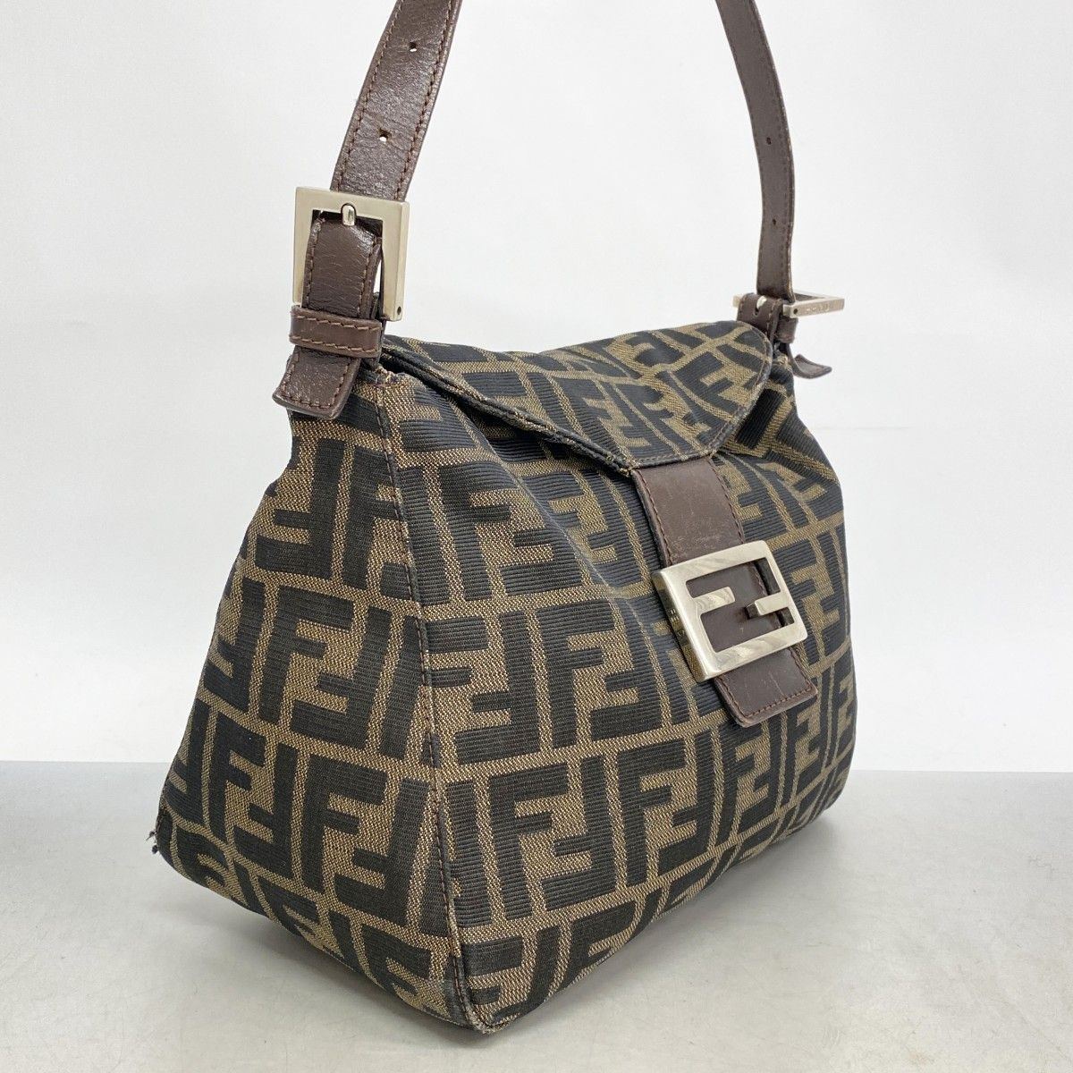 6ad3986】フェンディ ハンドバッグ ズッカ ナイロンキャンバス