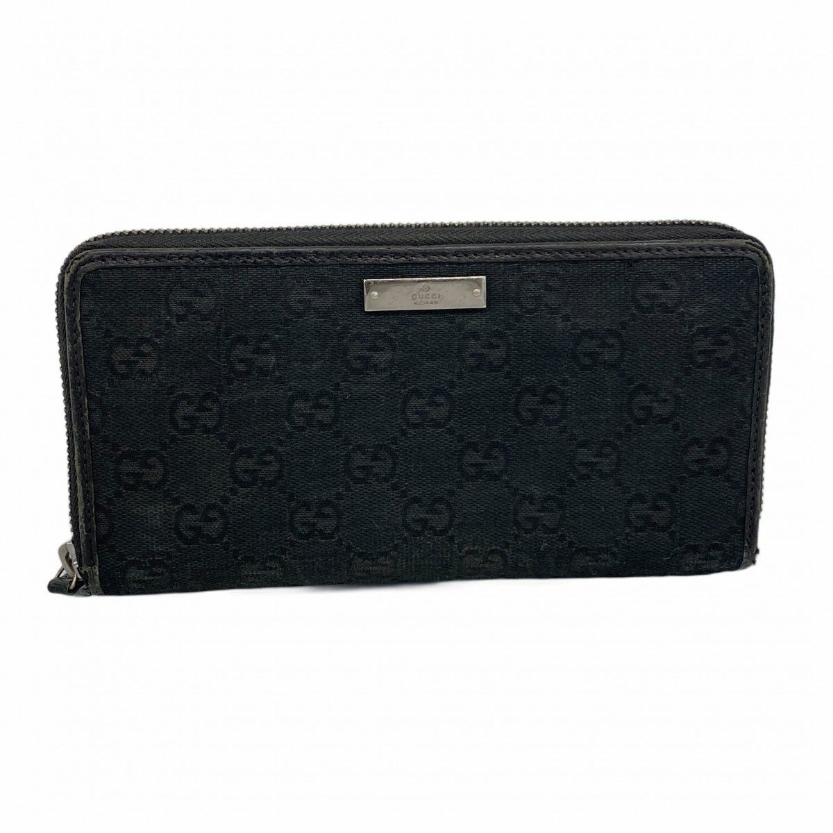 6ad4071-k】グッチ 長財布 GGキャンバス 112724 キャンバス ブラック
