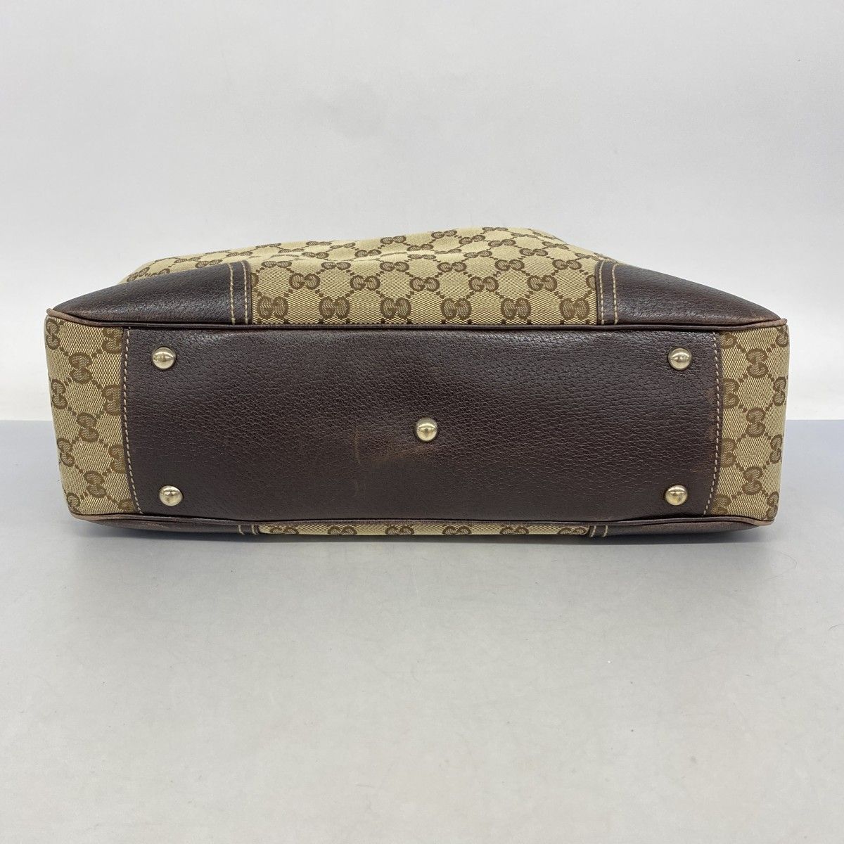 【美品】グッチ トートバッグ ベージュ キャンバス シェリーライン レディース 極美品 グッチ GG キャンバス メイフェア シェリーライン 257061