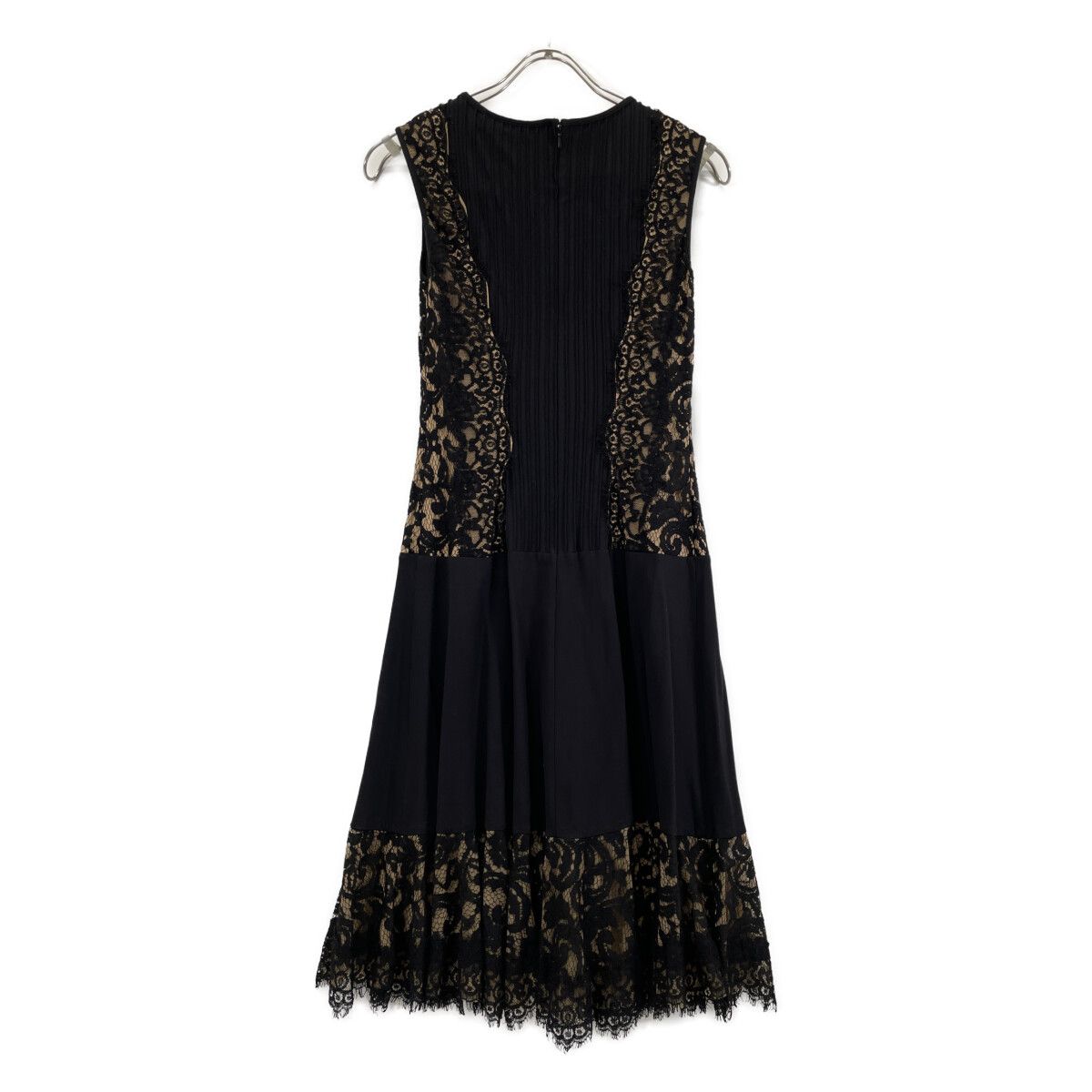 TADASHI SHOJI タダシショージ 6L1300M ﾌﾞﾗｯｸ 刺繍 ﾚｰｽ ﾉｰｽﾘｰﾌﾞ ﾄﾞﾚｽ