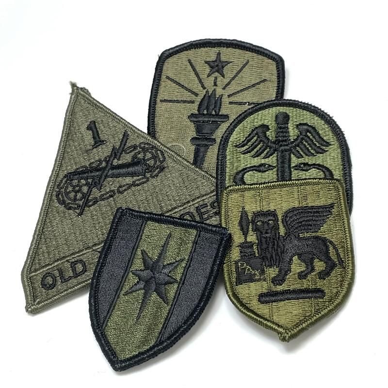 【5枚セット】アメリカ軍 OD 部隊章ワッペン 新品 ＯＤ５-Ｃ-