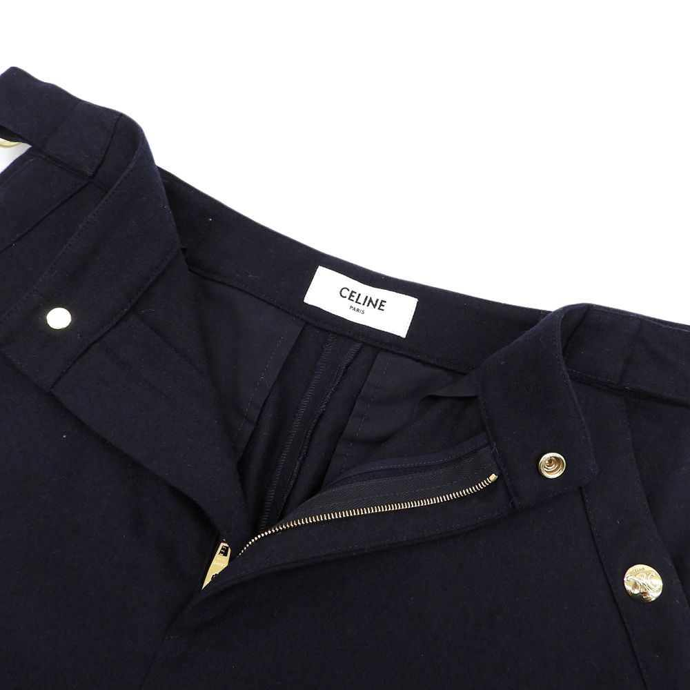 CELINE セリーヌ カシミヤ フランネル サイドアジャスター トリオンフ  