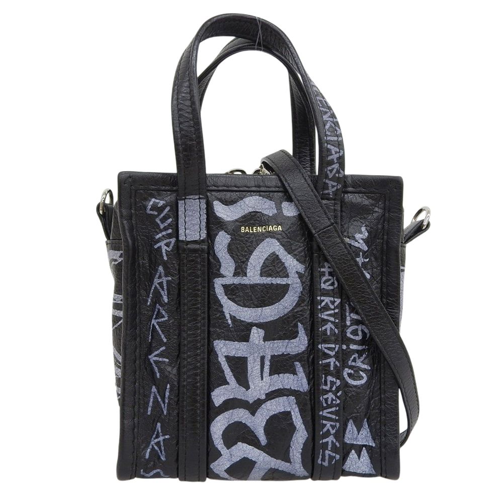 BALENCIAGA バレンシアガ 美品 バザール ショッパー XXS レザー