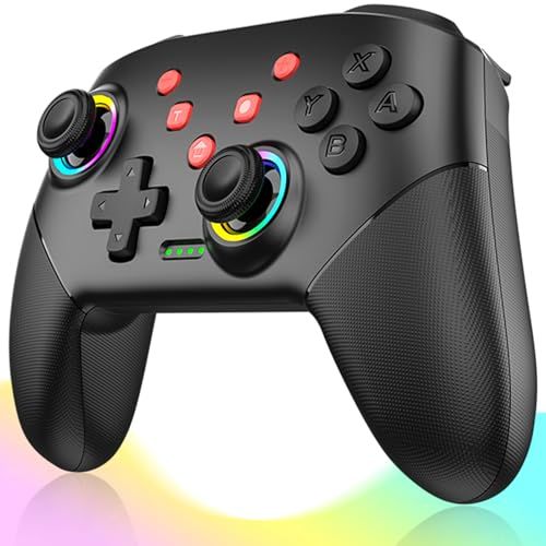 Switch 2 コントローラー マクロ機能 背面ボタン付き 2026革新モデル スイッチ ダブルホール機能 RGBライト 大容量1000 mAh 6軸ジャイロセンサー搭載 Bluetooth 無線接続 Turbo自動連射機能 4階段HD振s