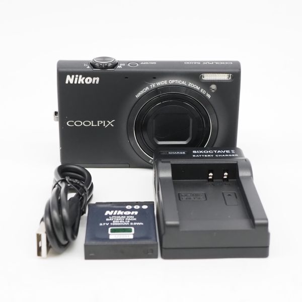 □美品□ Nikon COOLPIX S6100 ノーブルブラック #1010 - メルカリ