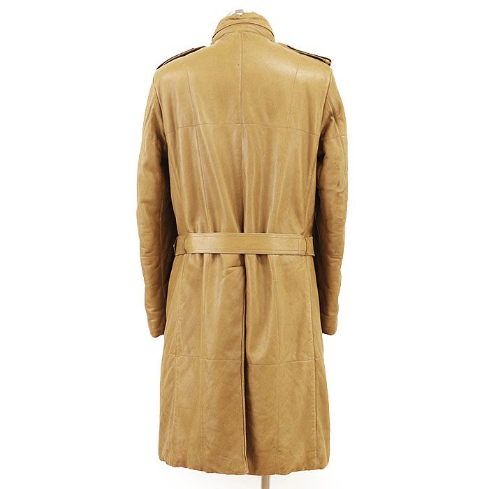 GUCCI 本革トレンチコート　スエード　リアルレザー SALE】GUCCI グッチ ヴィンテージ レザーコート リアルレザー 本革