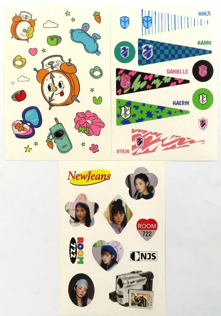 中古】シール・ステッカー [単品] NewJeans ステッカーパック(3枚組