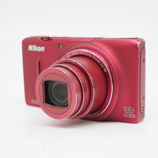 美品 COOLPIX S9500 ヴェルヴェットレッド 即日発送 デジカメ Nikon Coolpix S9500 レッド 【公式通販】