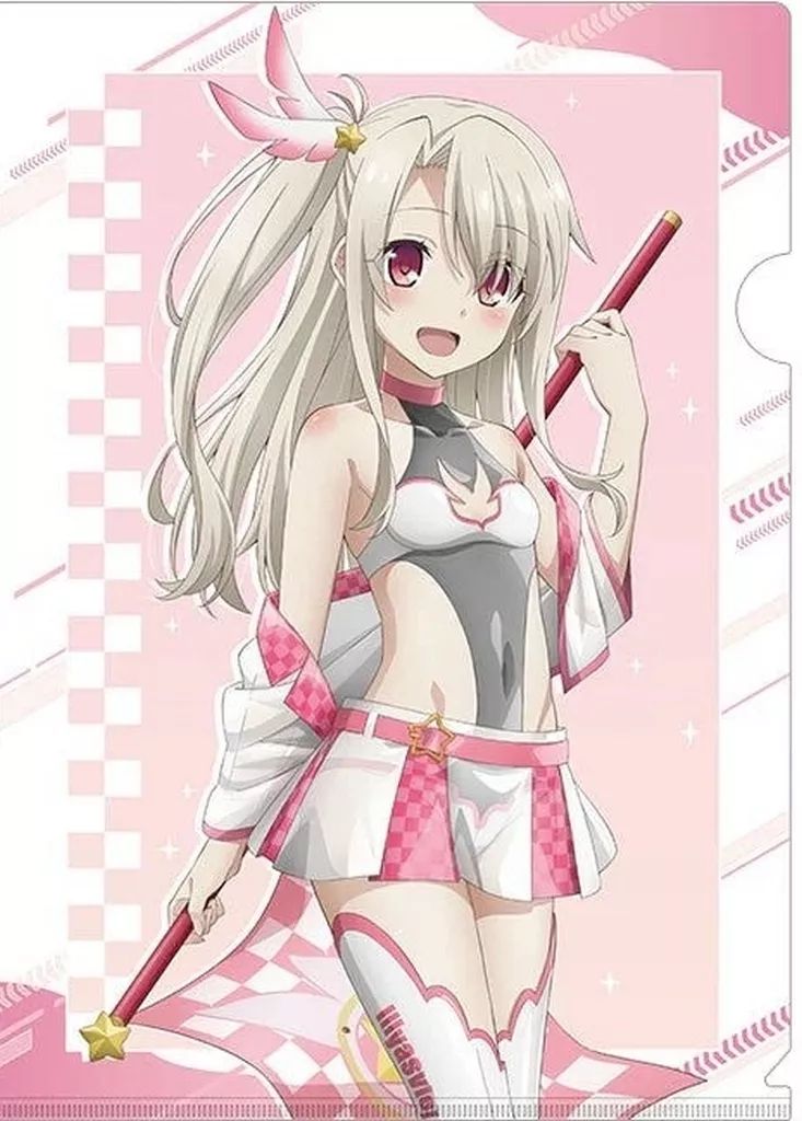 Fate/kaleid liner クリアファイルセット レースクイーン 中古】クリアファイル イリヤ(レースクイーン) 描き下ろしA4クリア