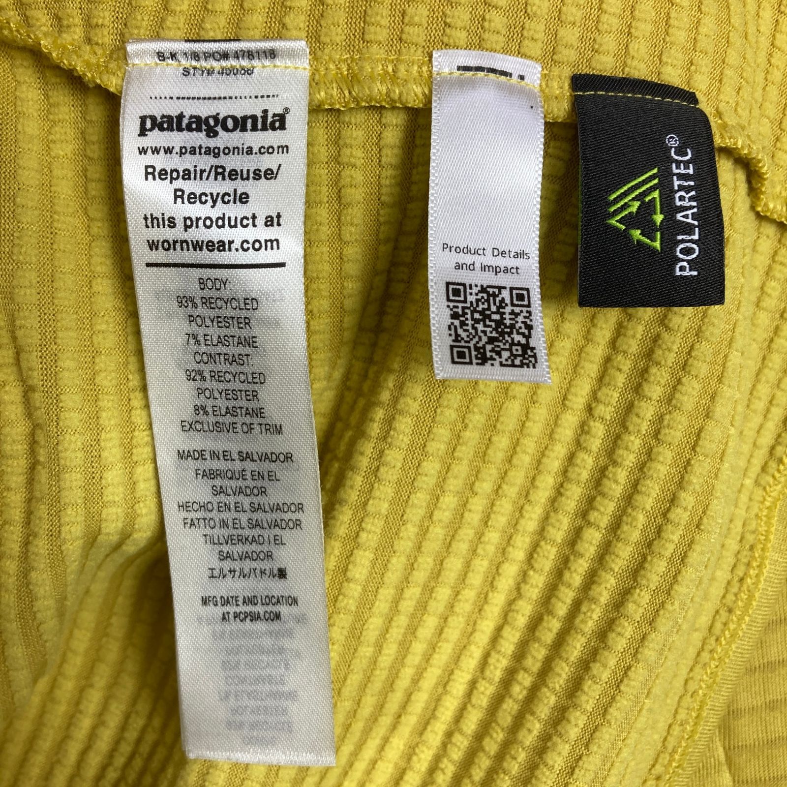 Men's S イエロー系】 2025 Patagonia ( パタゴニア ) R1 プルオーバー