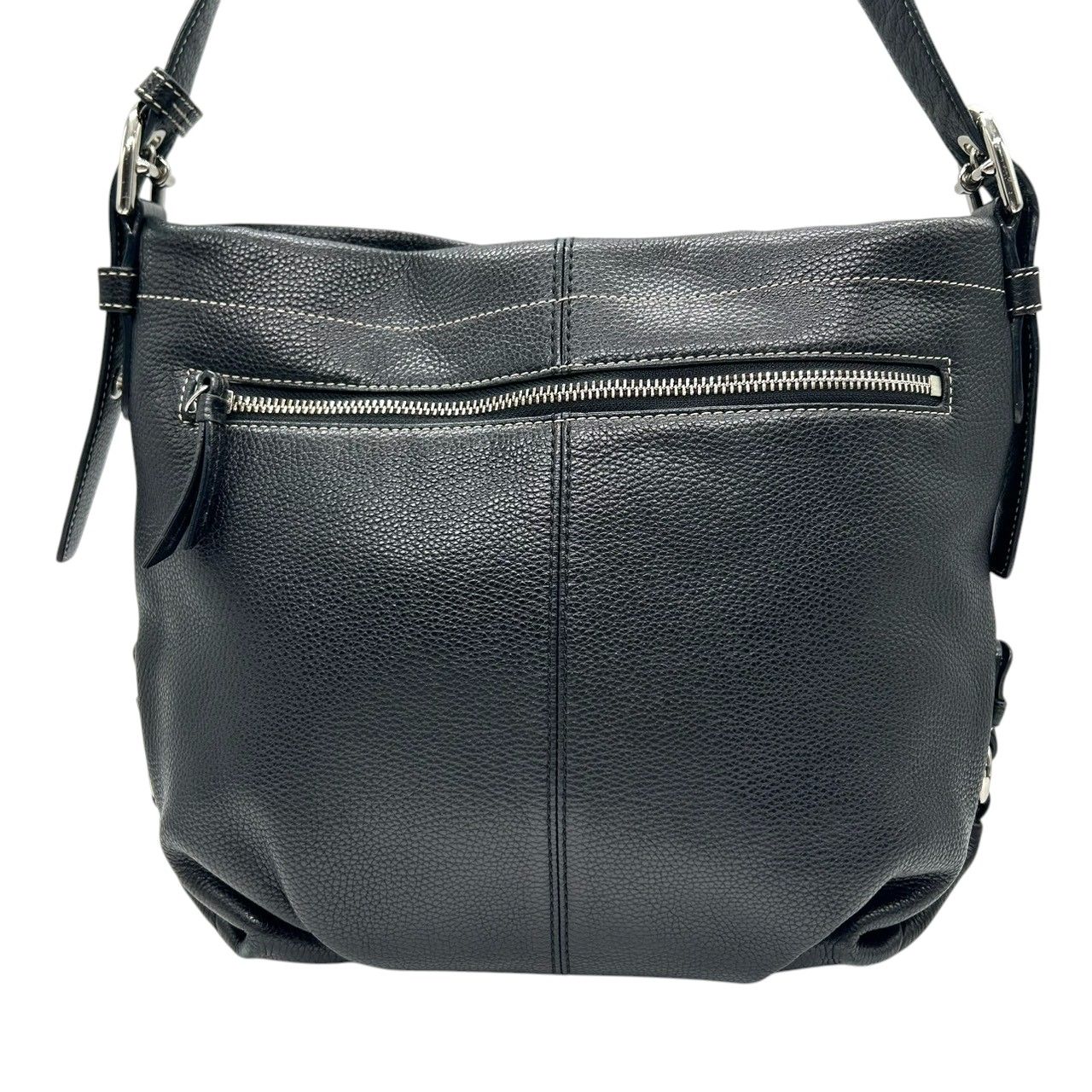 未使用級✨️コーチ 2way ショルダーバッグ スワッガー レザー シボ革 黒 COACH コーチ レザー 2way ショルダーバッグ ブラック ビジネス 通勤