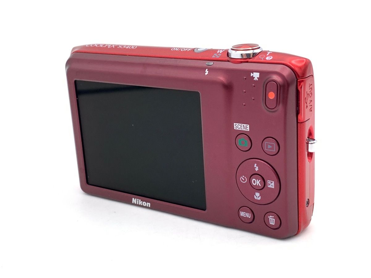 中古】 【並品】 ニコン COOLPIX S3400 レッド - メルカリ