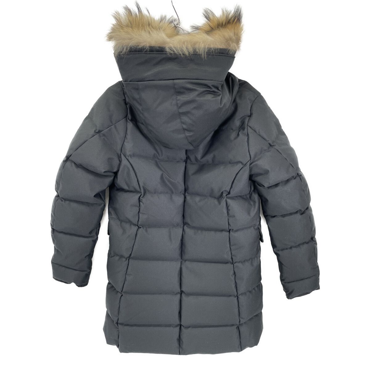 PYRENEX ピレネックス ﾌﾞﾗｯｸ GRENOBLE FUR/ｸﾞﾙﾉｰﾌﾞﾙ ﾌｧｰ ﾀﾞｳﾝｺｰﾄ 38