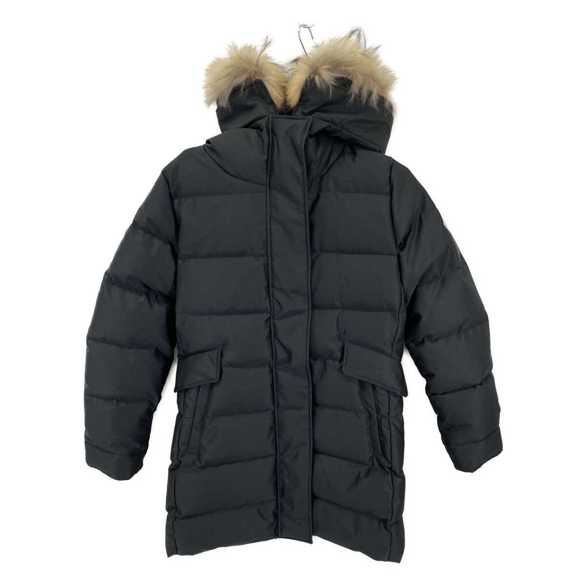 PYRENEX ピレネックス ﾌﾞﾗｯｸ GRENOBLE FUR/ｸﾞﾙﾉｰﾌﾞﾙ ﾌｧｰ ﾀﾞｳﾝｺｰﾄ 38 