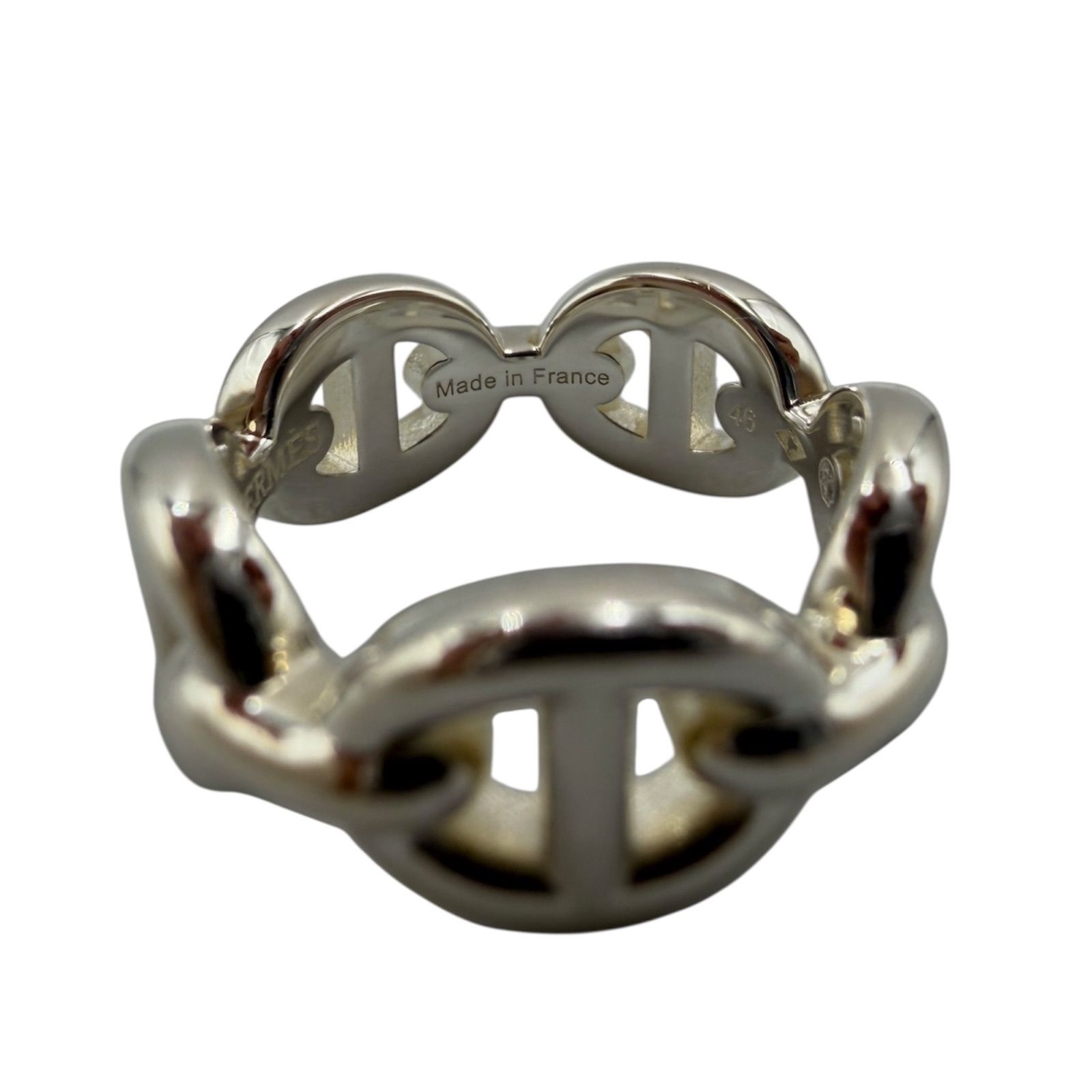 エルメス(Hermes） シェーヌダンクル アンシェネ リング SV シルバー 6