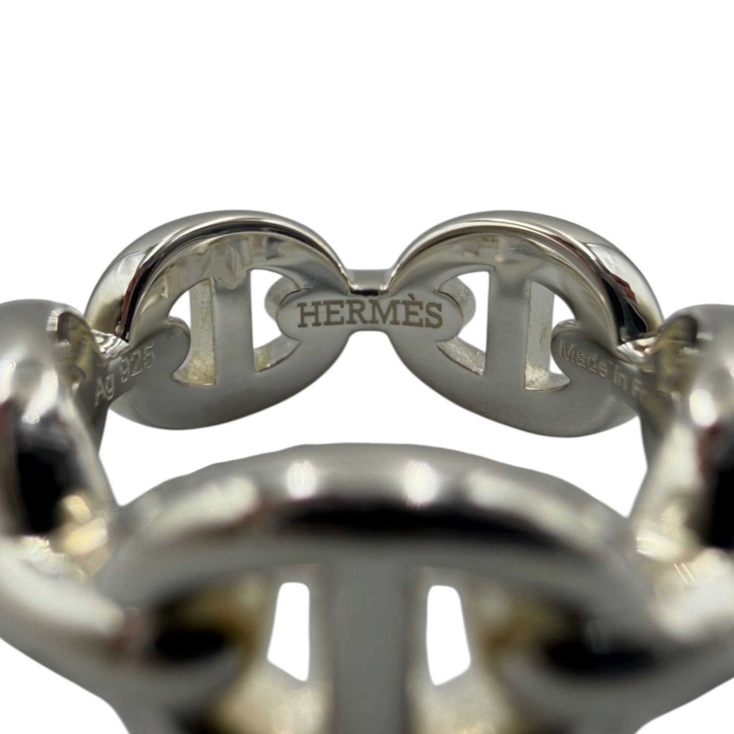 エルメス(Hermes） シェーヌダンクル アンシェネ リング SV シルバー 6